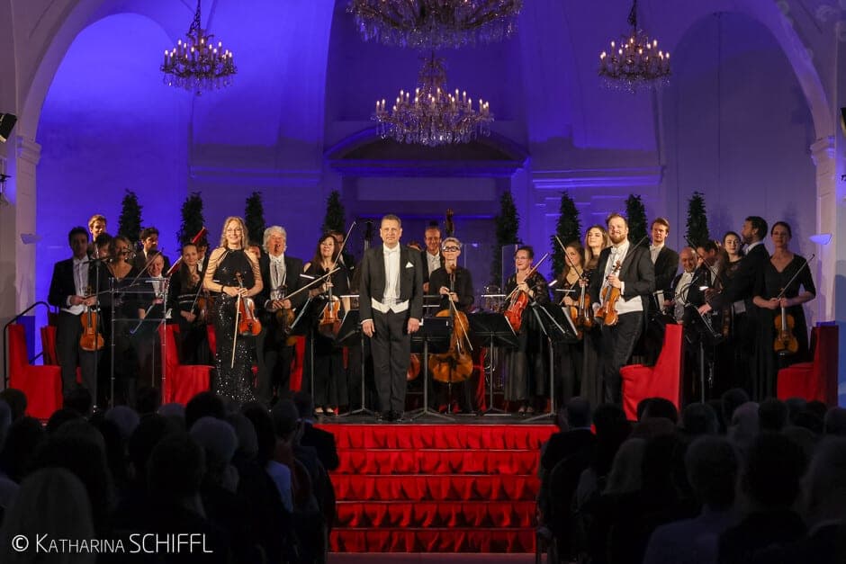 Das Schloss Schönbrunn Orchester Wien beim Jubiläumskonzert in der Orangerie, 16. April 2026