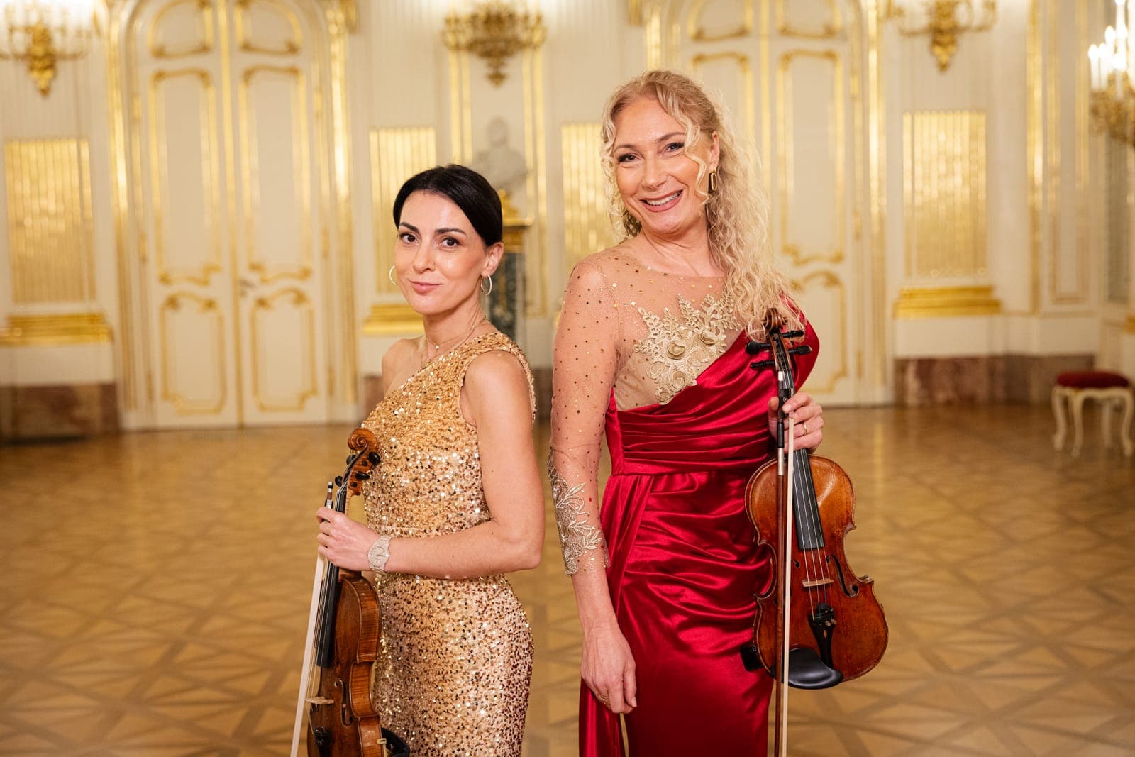 Schloss Schönbrunn Ensemble Vienna, as a violin duo