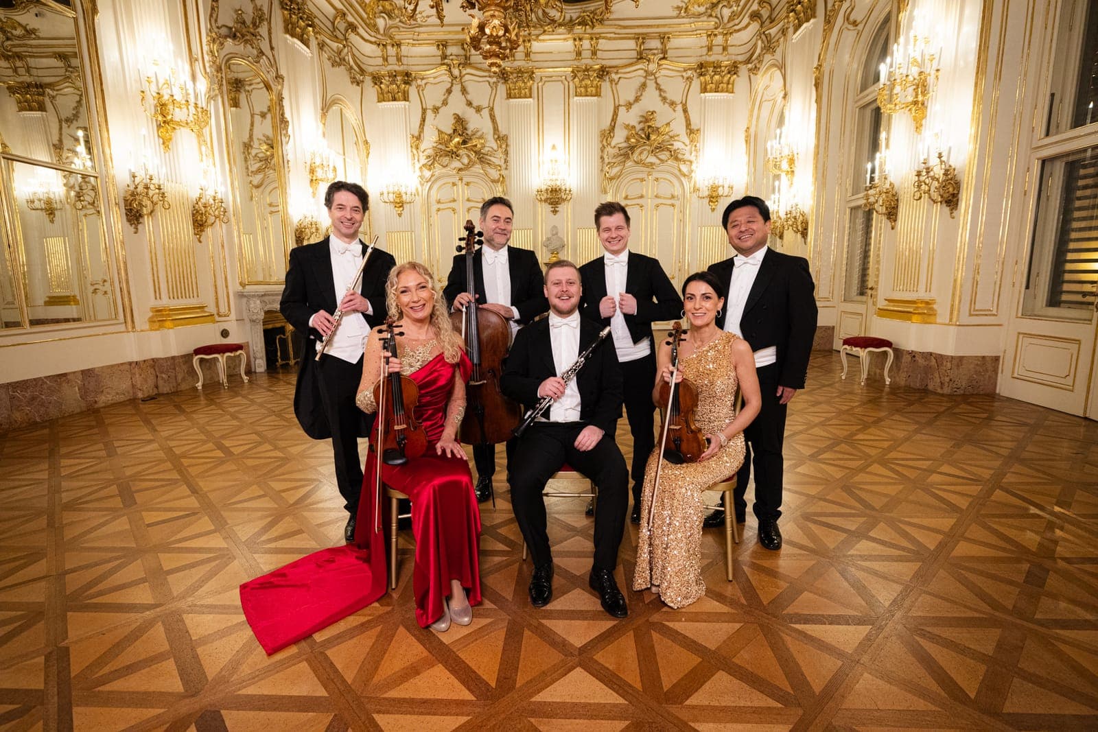 Schönbrunn Palace Ensemble Vienna, in the Great Gallery of Schönbrunn Palace