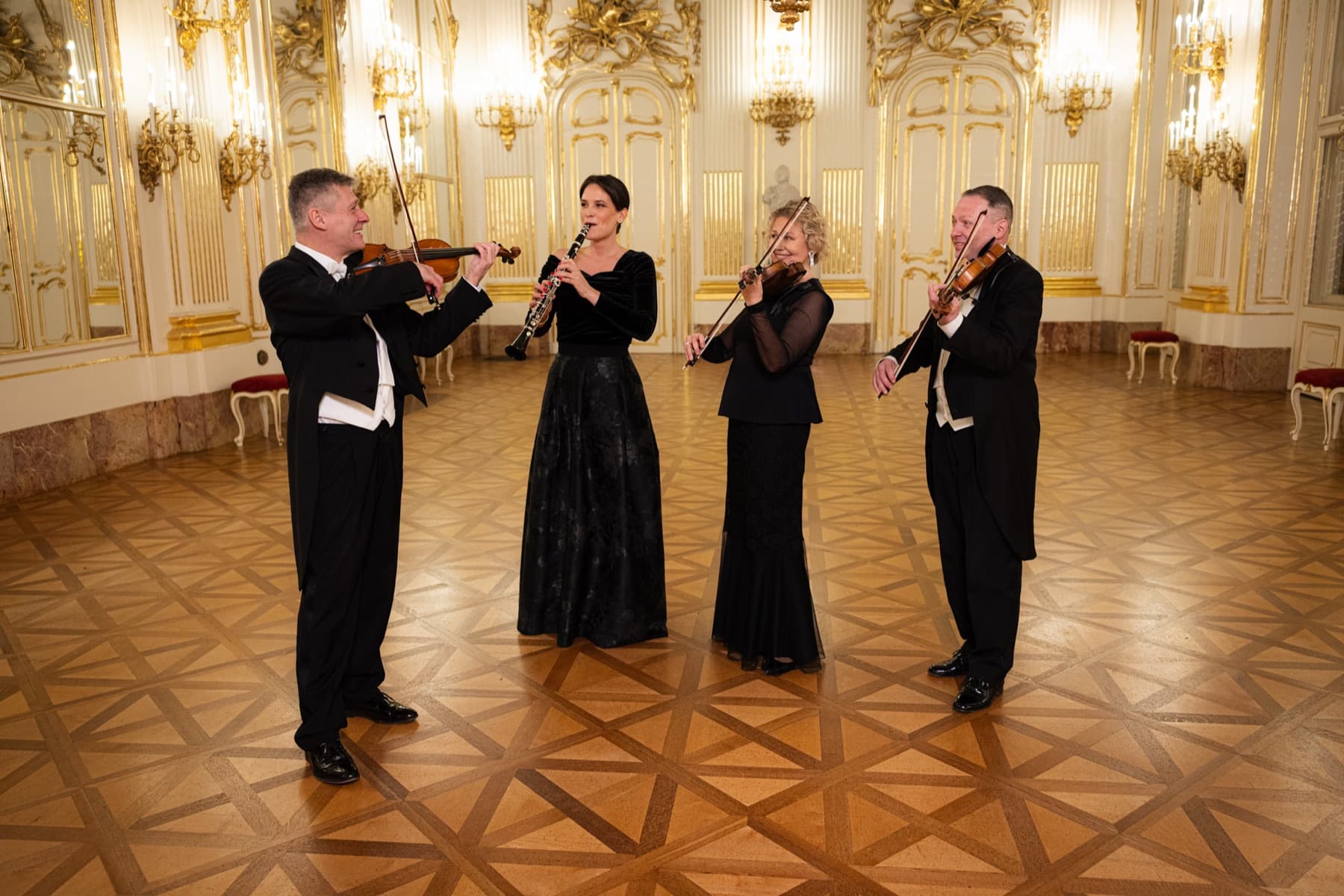 Schönbrunn Palace Ensemble Vienna, as a quartet